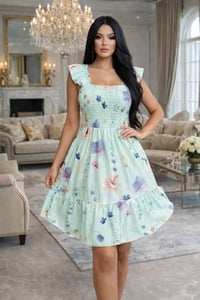 فستان قصير • فري سايز • نص درزن