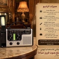 راديو طوارئ • طاقة شمسية • دينامو