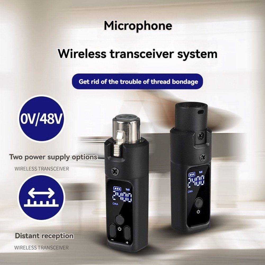 2.4GHz Wireless Microphone Converter XLR Transmitter ⚡️
New✨


**إذا كنت صاحب هذا الإعلان وتريد حذفه لأي سبب، رجاءا أرسل رسالة إلى الدعم الفني**