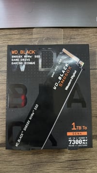 هارد ssd nvme wd black 1TB سرعة 7300 استخدام اسبوع واحد  السعر 275 الف...