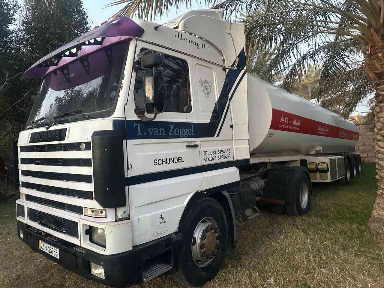 السلام عليكم للبيع
سكانيا بطه 113
مكينه 88سوده
كفاله مكينه وكير واكسن
جيبي اس تصريح امني 
طوناج منتهي
تخم تاير
الستفسار...***********
السعر 250
