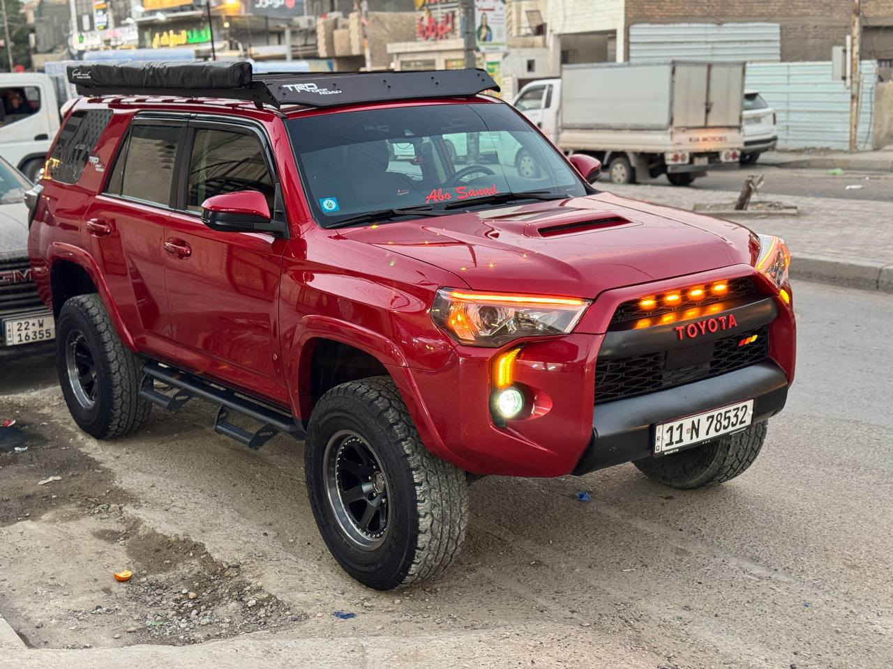 4Runner Trd off rode 2020 
حادثها  خفيف دعاميه وجاملغ 
بصمه 
5 راكب 
رقم بغداد باسمي 
سياره عليها ترفيع ٣ انج 
اربع لويات اربع دبلات شمعات طبلات ماركة فورويل 
سيبايه ومضله جانبيه درج خلفي 
مازدات عدسات بلوجكترات عدسات 
ويل اوف رود تخم تاير جديد
كير مكينه مكفوله 
السعر 295$
***********
