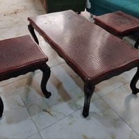 طقم ١٠ نفرات • يده مخلوعه • ٣ طاولات خشب