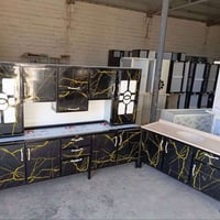 كاونتر ٢٫٥م • ملحق ٢٫٥م • سِنك مرمر ١٫٥م