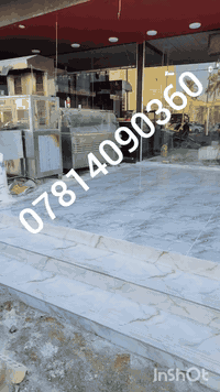 اني خلفه سيراميك كاشي مرمر بورسلين شغل درجه اولى صلايب وليزر بغداد فقط...