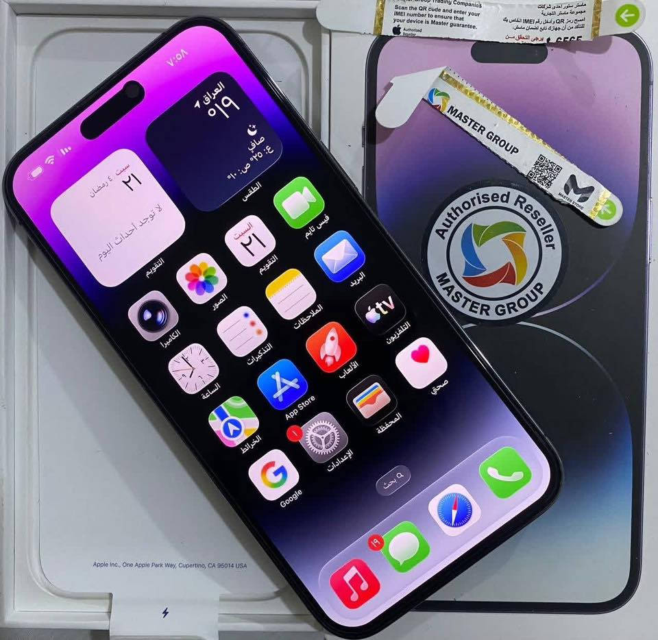 26.4.2 ‏iPhone 14 Pro Max بـطاريه 84 كفاله عامه من طول لطول

فقط ضهر مبدله ليزر ب٨٥ ألف 

جهاز ملحقات كامله 

نضافه ١٠٠/١٠٠ 

شرق أوسـط ماستر 💎 

بغداد الأمين 

*********** سعر 875 رجات الميشتر يعبر المنشور جهاز ماخضه اول منزل
