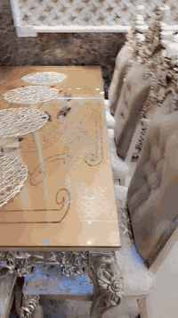 ميز طعام لبيع مصري خشب زان درجه اولى ٨كراسي ضخم وزن لكرسي ٢٥ كيلو ٠٧٧١...