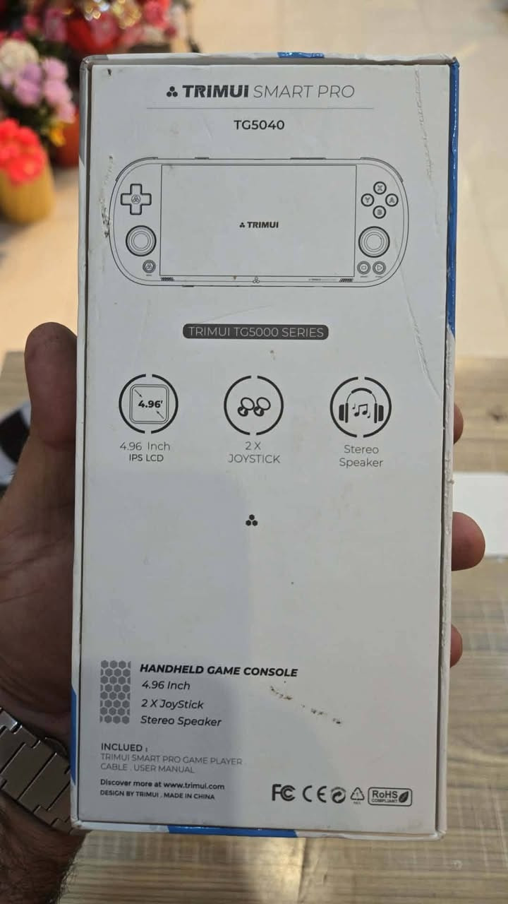 TRIMU SMART PRO TG5040
Memory : 128 GB
 يشغل من العاب بلي١ وانت نازل

جديد ما مستخدم
مثل ما موضحة بالصورة
والفيديو بالأخير

السعر : ٦٠ الف

توصيل متوفر ٥ لكل المحافظات العراق


**إذا كنت صاحب هذا الإعلان وتريد حذفه لأي سبب، رجاءا أرسل رسالة إلى الدعم الفني**