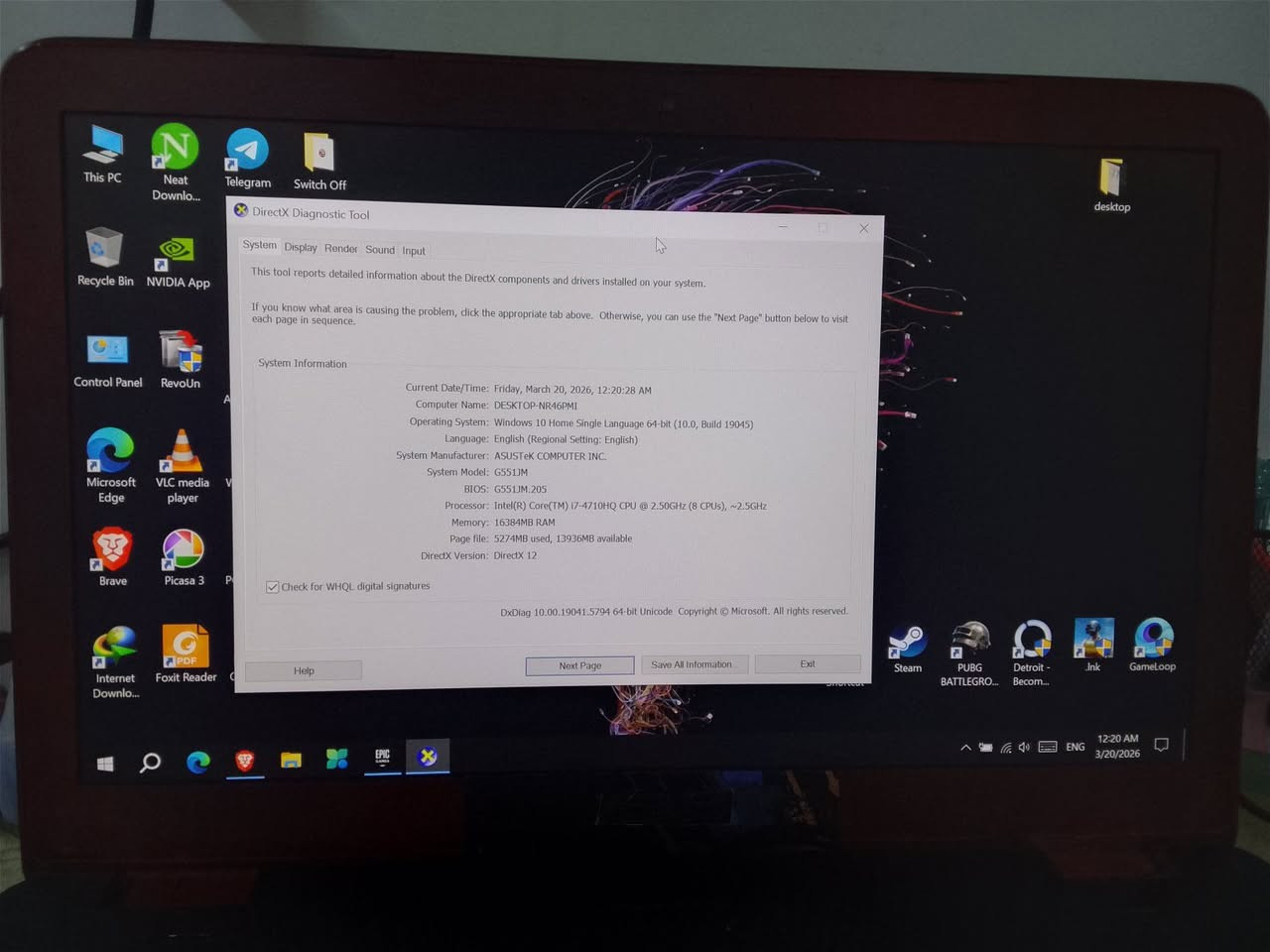 متوفر لابتوب كيمنك
ASUS G551JM 
Core i7-4710HQ , 4core-8thread
16gb ram 
NVIDIA GTX 860M 4GB 
128gbSSD + 1000gb hdd
كيبورد ضوئي .
اللابتوب للمراوس او للبيع سعره ٤٠٠


**إذا كنت صاحب هذا الإعلان وتريد حذفه لأي سبب، رجاءا أرسل رسالة إلى الدعم الفني**