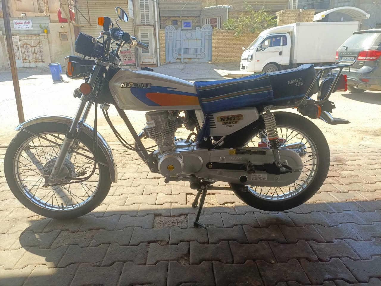 السلام عليكم شباب دراجه لبيع بدون مكفوله برغي مامفتوح بيه الشراي ينتصل ‏‏‪***********‬‏ السعر 950وبيه مجال
