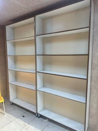 ‎‏أربع قطع رفوف ‏￼محلات ‏خشب صاج￼ درجة أولى￼ ‏بيع مستعجل ‏رقم الهاتف 0...