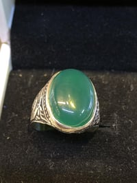 محبس عقيق • فضة ٩٢٥ • قياس ٢١