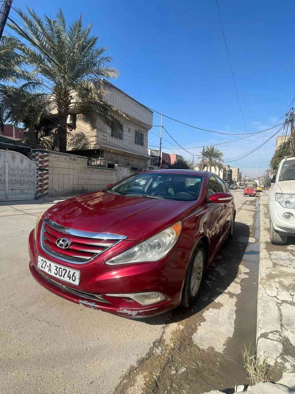 سوناتا ٢٠١٤ وارد أمريكي حادثها جاملخ وباب السايق وجزء من البنيد دواخل مكفولة( لغود وشواصي) كير مكفول محرك مفتوح فقط قبق ولفات رقم ذي قار مشروع وطني باسمي مواصفات تحكم ستيرن كشن السايق كهرباء شاشة صغيرة كامرة تحكم مري كهرباء تبريد ثلج نضام إيكو رايدها ب ١٠٨ وبيها مجال مكاني بغداد الأمين الثانية ***********
