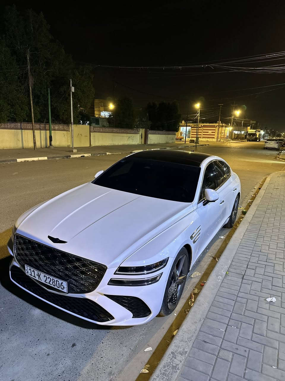 سلام عليكم جنسز G80سبورت برستيج فول لاخير طلب خاص داخل احمر مطعم بل كاربون فايبر بلاد مساج باب شفط دبل مشط ستيرن سيرفس كامل متصرف عليهه الف مبدل بيهه جاملغ وبنيد نفس الون حالين السياره كفاله من صبغ ولبارد ورصعه حته الدعاميه كفاله
***********
