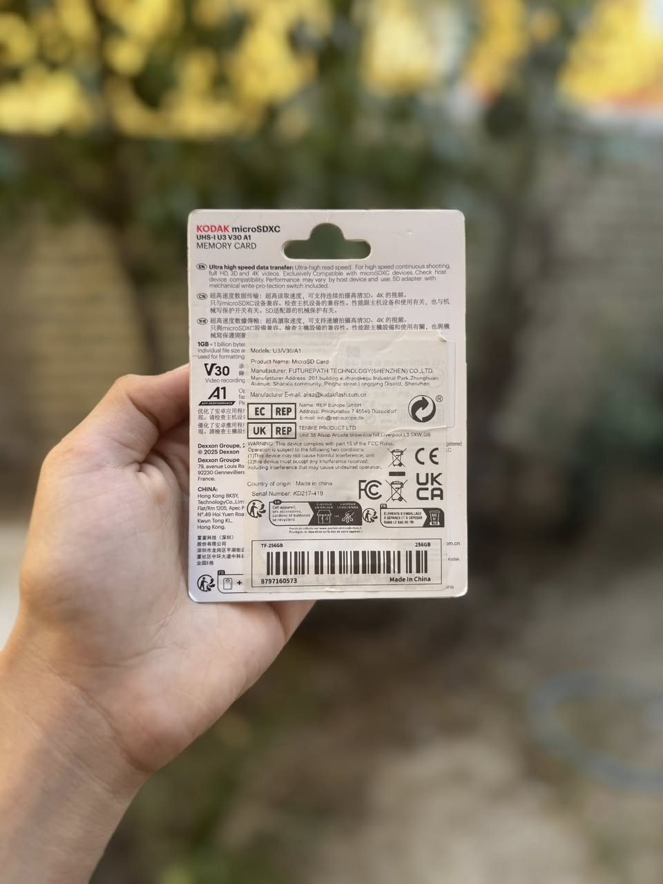 السلام عليكم 
رام كوداك 
شرط اصلي 
KODAK
 256G
4K


**إذا كنت صاحب هذا الإعلان وتريد حذفه لأي سبب، رجاءا أرسل رسالة إلى الدعم الفني**