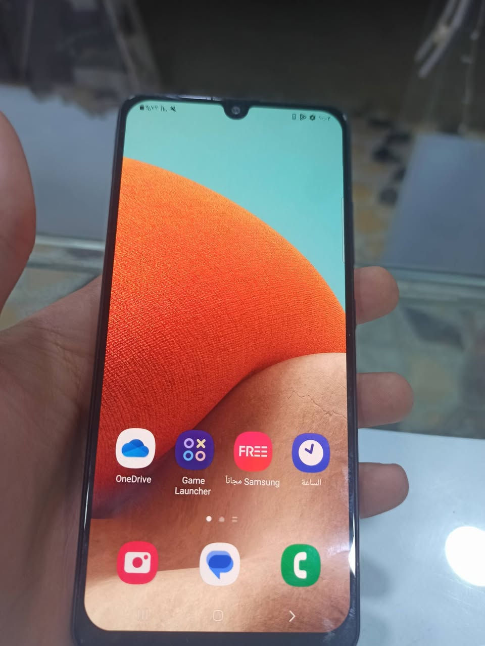 سلام عليكم
موبايل للبيع 📱

Galaxy a32 5G
128 كيكا 
رام 6
بطارية 🔋 5000mah
كاميرا 48  ميكا بكسل
دبل سيم كارت و ميموري
بصمه وجة و بصمه اصابع بشرط شغال

 🛑 شاشة مبدلة ب نوعية oled بشرط ابيع 

 💵 سعرة 115 الف بي مجال قليل 

📍عنوان محل طوز جمهورية بصف لفة سيروان مقابل ازياء هيمن اسم محل Ar Santar 

رقم / ***********
واتس اب/***********
