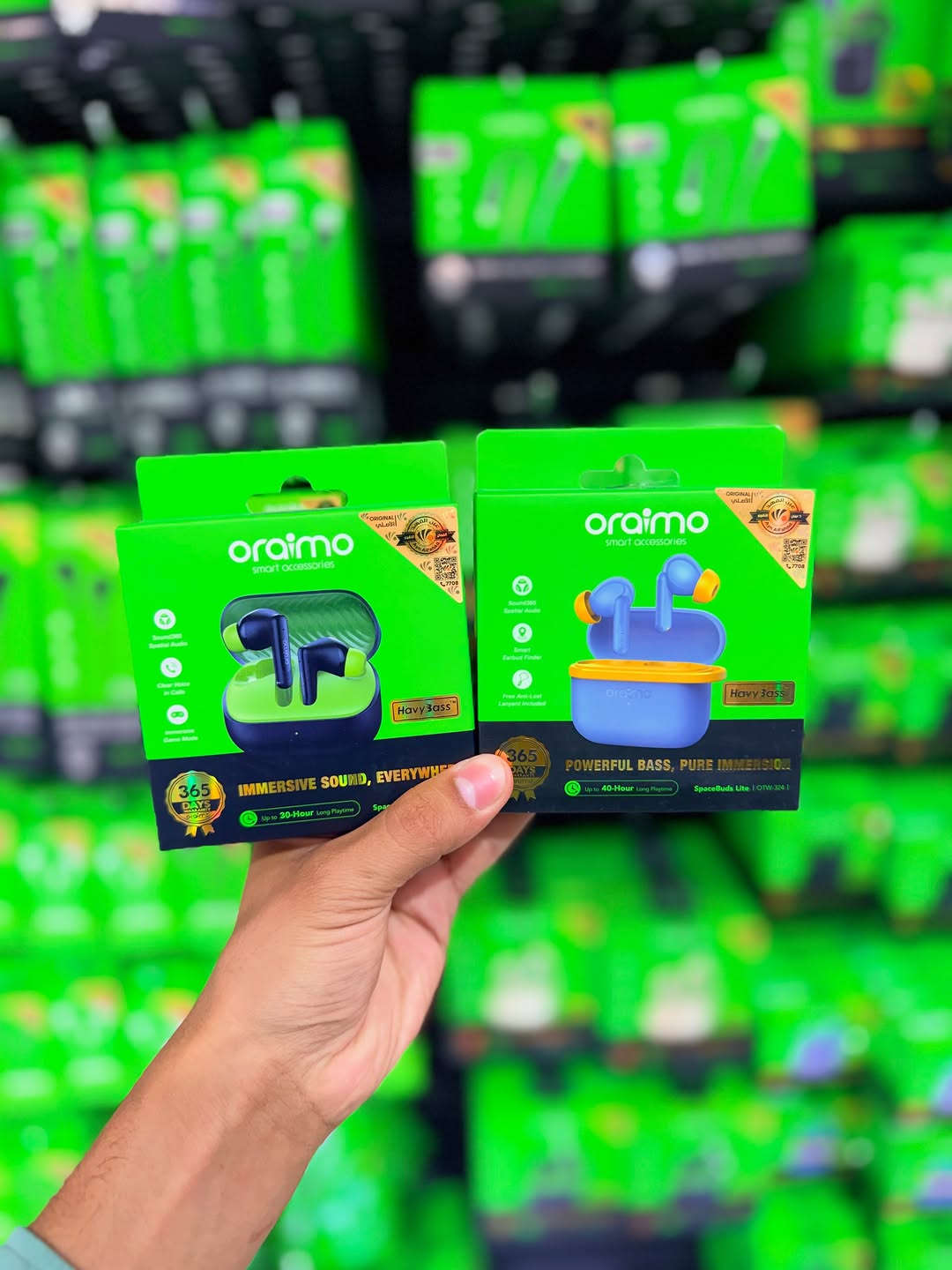 منتجات oraimo من عين الفهد 🐆✅
جمله فقط ⚠️🛒


**إذا كنت صاحب هذا الإعلان وتريد حذفه لأي سبب، رجاءا أرسل رسالة إلى الدعم الفني**
