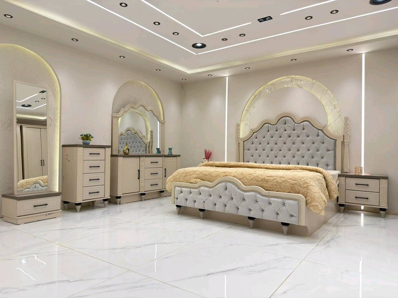 *تم وصول موديل صحره كانتريMdf  صبغ حراري تركي معمل دافنس الاصلي 


*9 قطع*  
    
قياسات ضخمة 
كنتور وملحق 370سم 
ارتفاع 230سم 
برغي وجوي حديد وضهر بلوك 


✅  ارتفاع السرير 175سم 
 السرير مخزن 
✅ عرض الميز تواليت 150سم 
✅ المصنع الأصلي
✅ سجه ثلاثيه 
  رفوف اضافيه داخل الكنتور 
  مجرات اضافيه داخل الكنتور 

السعر مليونين و300  الف