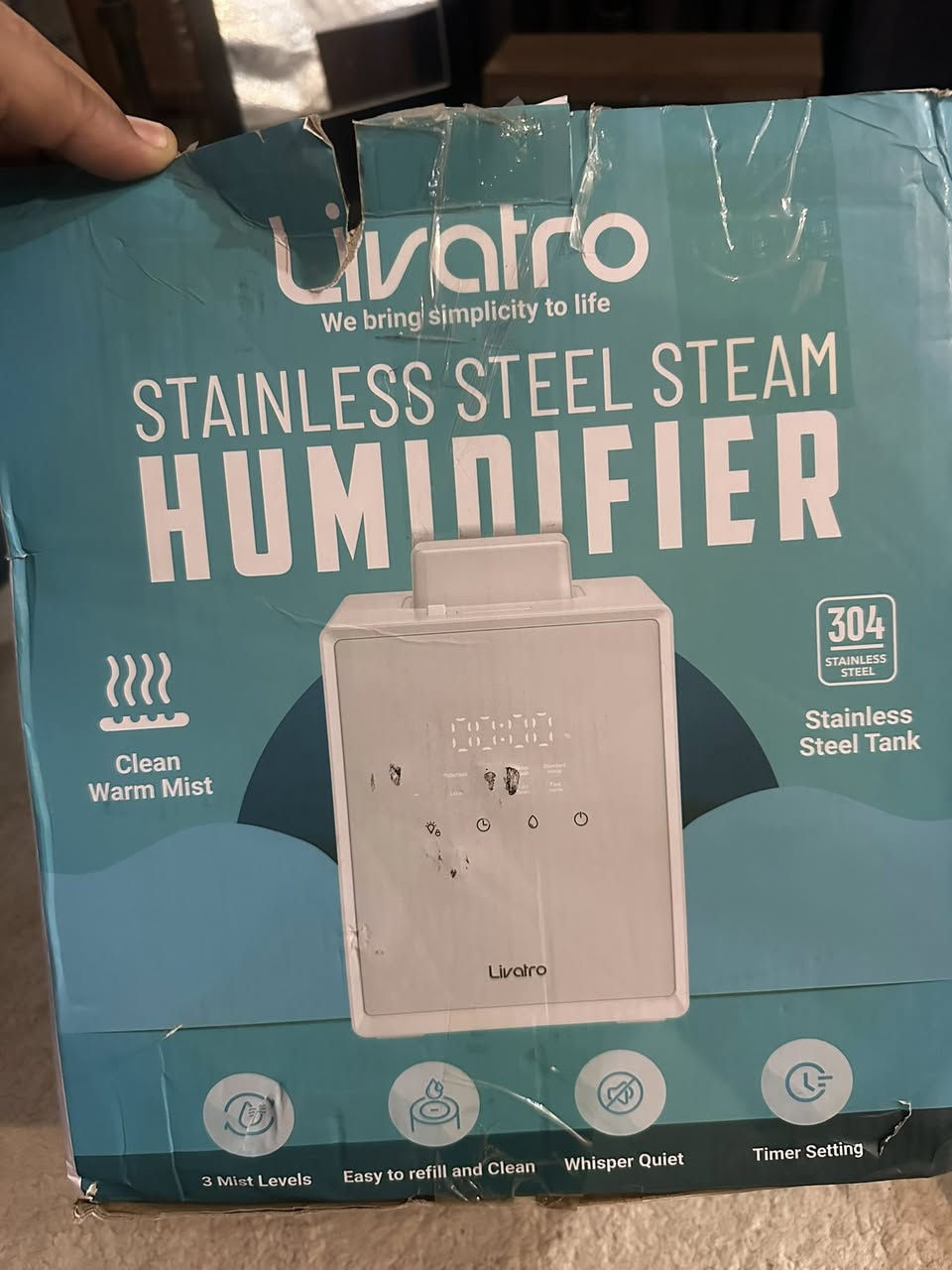 Top-Fill Room Air Humidifier, 3L Stainless Steel Hot Mist  متوفر


**إذا كنت صاحب هذا الإعلان وتريد حذفه لأي سبب، رجاءا أرسل رسالة إلى الدعم الفني**