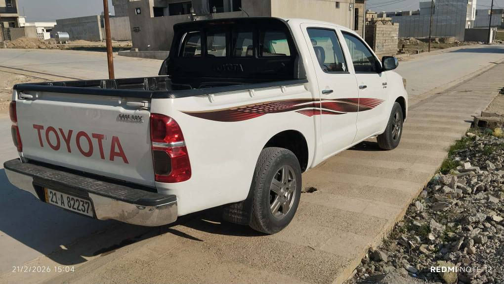 السلام عليكم للبيع تويوتا هايلوكس موديل 2012 كويتي رقم سليمانيه قباغ محرك مفتوح بس محرك سليمه بيه جم مكان بارد هزة سنوية جديده للحد 2028 سياره بسمنا  شرط تحويل وغرامة فول مواصفات 1/1 مكان سياره كركوك لمعرفة سعر اتصل على الخاص / *********** كركوك, العراق
