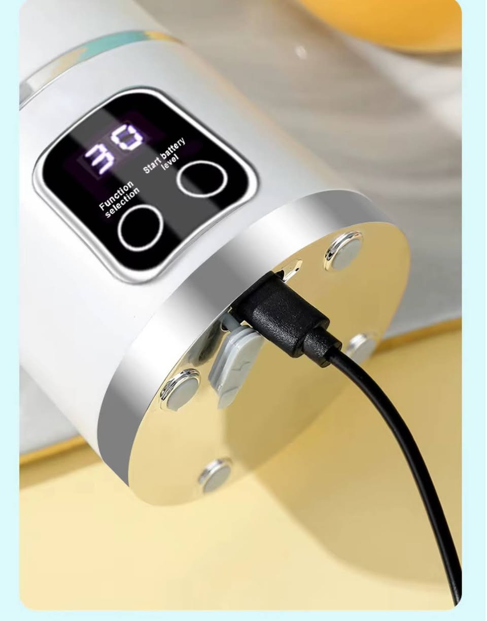 ‏🌹الخلاط المحمول يتميز هذا الخلاط المحمول بنظام ٣ 🌏إعدادات سرعة قابلة للتعديل ، ومؤشرات طاقة ⚡ ⚡وشحن ، وشحن سريع عبر النوع-C. إنها مثالية لصنع العصائرت❤️‍🔥 والعصائر والبروتين أثناء التنقل ، بسعة مقدرة على استخدام USU304.
‏مواصفات المنتج
‏* أبرز الوظائف:
‏* * (لن يعمل الكوب ما لم يتم تأمينه بشكل صحيح)
‏* 3 مستويات السرعة
‏* حالة الشحن وعرض مستوى البطارية
‏* الشحن السريع المدعومة
‏* مادة شفرة: الفولاذ المقاوم للصدأ USU304
‏* خيارات الجهد: ، V/nc V
‏* الألوان المتاحة: أبيض/أخضر/أرجواني
‏* أبعاد المنتج: 80 × 80 × ملم
‏* التعبئة والتغليف: مربع اللون
‏* حجم الصندوق: 85 × 85 × القصدير مم
‏* وحدة في الكرتون: 30
‏* الأبعاد الكرتونية: 53 × ، × ، cm زاخو, دهوك


**إذا كنت صاحب هذا الإعلان وتريد حذفه لأي سبب، رجاءا أرسل رسالة إلى الدعم الفني**