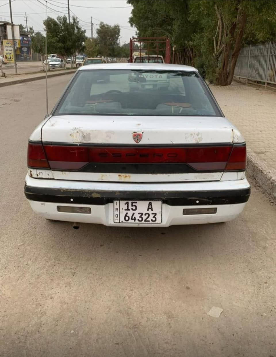 سياره اسبرو دويو كير اتومايتك رقمها نكليزي انبار هزه جهازه محرك كير مكفولات مرتبه من كلشي  تحويل مباشر السعررر 25 وبيها مجال العنوان بغداد الخطيب قريب على الدولعي  الرقم ***********
