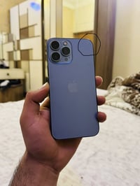 ايفون 13 برو ماكس ذاكرة256 البطارية 95  بي فطر بالظهر خفيف مثل ماموضح ...