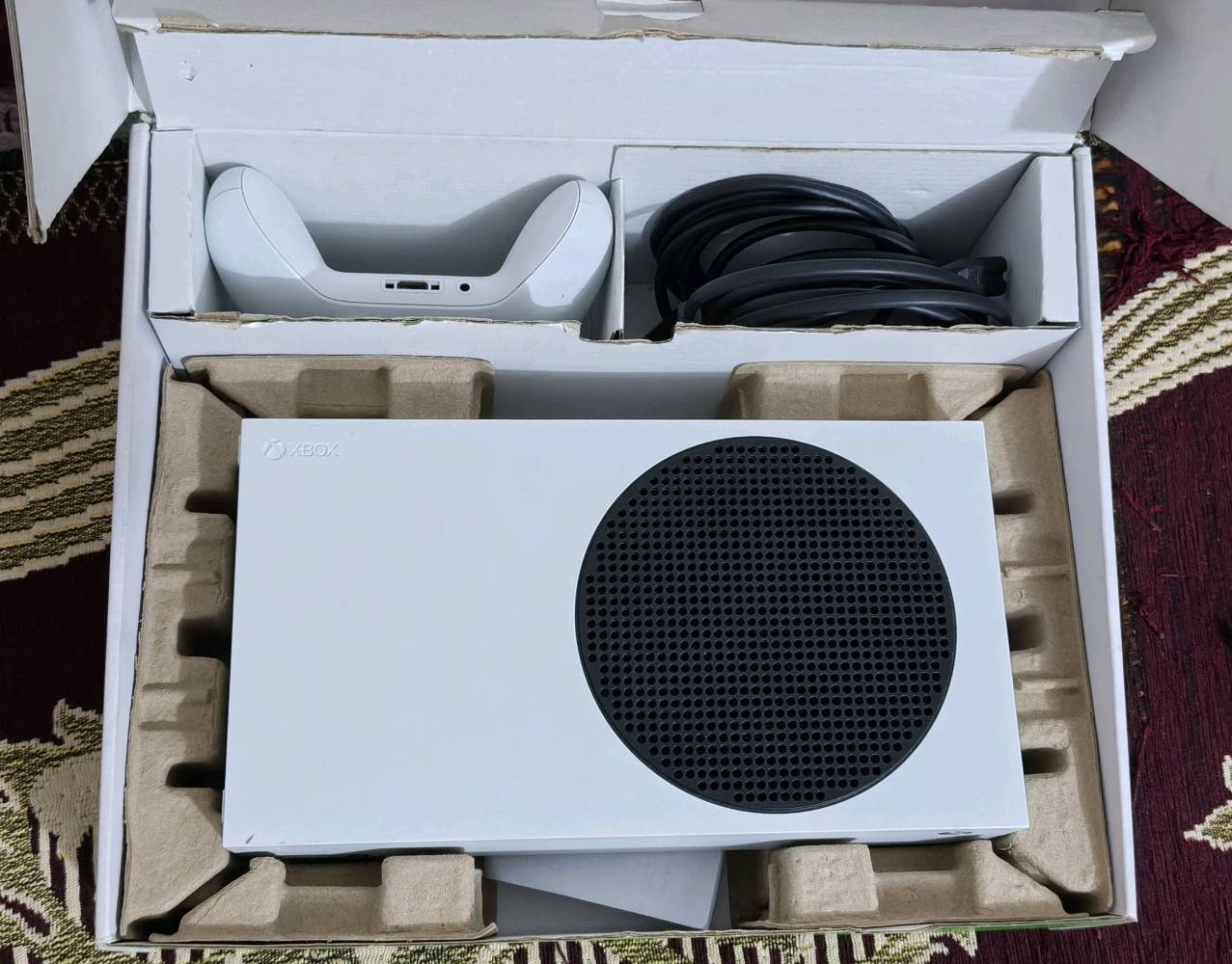 سلام عليكم ••••••••••••
1-سريس اس موديل 22فول نضافة اخو جديدكارتون  غراض كامل بلاد كيم باس شهر سعر340الف لوك ستيكر 
••••••••••••••••••••••••••••••••••••••••••••••••
2سريس اس موديل 21بدون كارتون وكامل ملحقات فول نضافة كيم باس شهر وبي العاب مملوكةدرايفر فيفا21و25وجم لعبة سعرة330الف لوك ستيكر 
••••••••••••••••••••••••••••••••••••••••••••••••
3سريس اس موديل 21فول نضافة كارتون وكامل ملحقات بلادي كيم باس شهر سعرة 330 لوك ستيكر
••••••••••••••••••••••••••••••••••••••••••••••••
4جوستك كيم سير T7 مستخدم بدون كيبل اي كيبل تشتغل بشرط مابيها اي خلل سعرها20
••••••••••••••••••••••••••••••••••••••••••••••••
5بطاريات جوستك ثنين سعرهم12الف صورهم موجوده
••••••••••••••••••••••••••••••••••••••••••••••••6يوبي اس upsشركة فاربر 850حجم مستخدم قليل جداتقريبا12يوم سعرة38الف 
••••••••••••••••••••••••••••••••••••••••••••••••
توصيل موجود تواصل واتس اب ***********