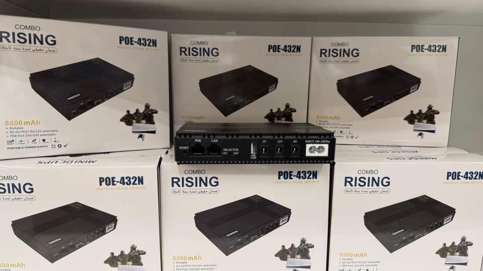 🔥 وصل الجديــــد 🔥

📦 RISING POE-432N

بطارية احتياطية احترافية مخصصة للراوترات وأجهزة الشبكات

⚡ القدرة: 18w

🔋 السعة: 8800mAh

📡 يدعم تشغيل الراوتر + ONU

🔌 مخارج POE + DC + USB

⏱ يحافظ على استمرار الإنترنت وقت انقطاع الكهرباء

💼 حجم عملي وسهل التركيب بالشبكات

💯 ضمان حقيقي

🚚 تجهيز الوكلاء بكل محافظات العراق

🔥 أسعار تنافسية وتوصيل متوفر

✅للحجز والاستفسار يرجى الاتصال او مراسلة الصفحة 

***********

***********

بغداد شارع الصناعة مقابيل جامعة التكنلوجية مجاور شركة اسوار ⸻

