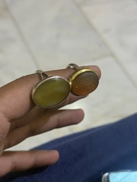 عقيق يماني • عقيق أصفر • قياس ١٨-٢١