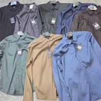 قميص كتان جاكار • مقاس L-3XL • ١٠ قطع