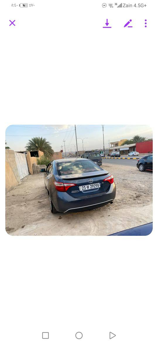 السلام عليكم ورحمة الله 
كورلا للبيع موديل 16 
كلو شرط محرك 
كير شرط 
رقم السليمانية 
سنويه لل28
هزه ساقطه
الظرر مرفق بالسونار 
شرط التحويل والغرامات
مكان السياره الشرقاط اسديره 
البيع نقداً اعتذر عن المراوس السعر115$  وبيها مجال 
***********
