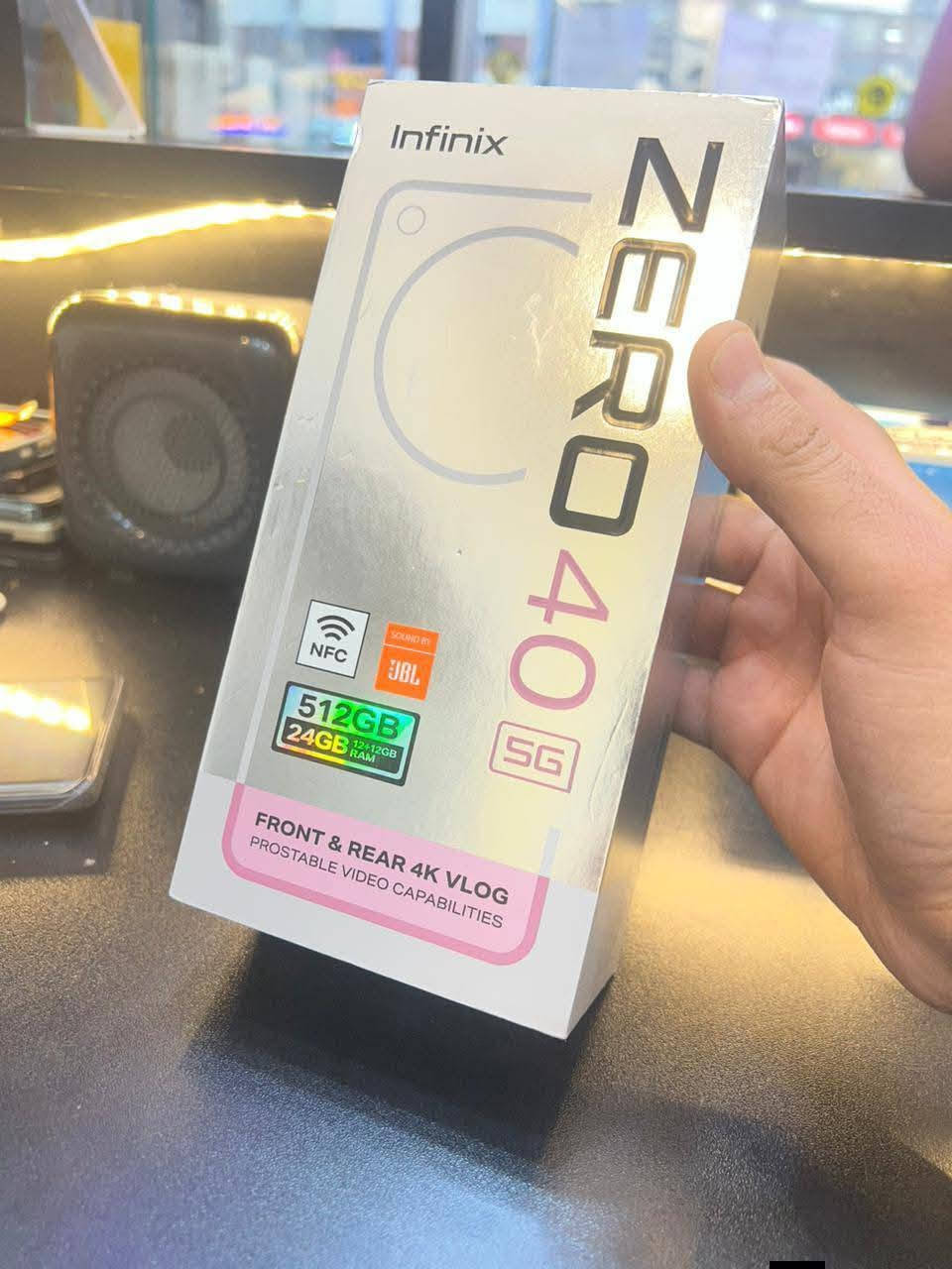 Infinix Zero 40
اتصال 5G
شاشة أموليد بدقة FHD ومقاس 6.78 بوصة
شريحة D8200
سعة تخزين 256 
ذاكرة الوصول العشوائي (RAM) بسعة 12 جيجابايت
جهاز صارله 10 ايام من مشتغل نضافه ميه بالميه غراضه كامله وياء 
مكان بابل


**إذا كنت صاحب هذا الإعلان وتريد حذفه لأي سبب، رجاءا أرسل رسالة إلى الدعم الفني**