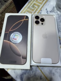 للبيع فقط ايفون 16 برو ماكس 256 لون شمباني بطاريه 94 مشحون 331 غراضه ك...