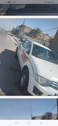 بيك اب للبيع ميسيبوشي موديل ٢٠١٠ باسمي مكفوله من اي ضربه كير عادي تحوي...