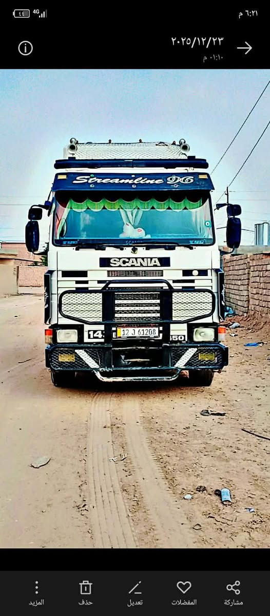 سكانيا البيع سنكل جوب  مثبته صهريج.
***********
حجم ١٤٣
