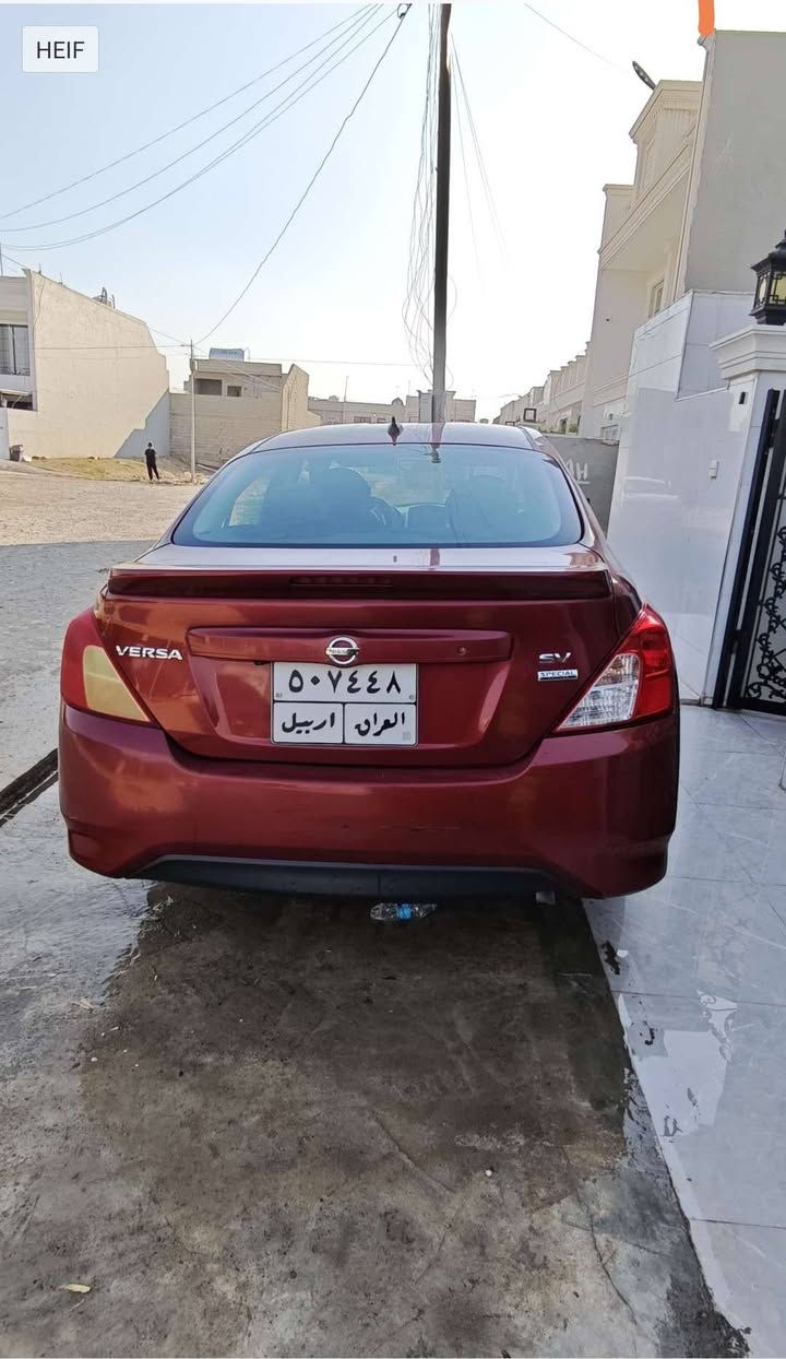 نیسان ڤیرسا
٢٠١٨ sv سپیشەل
یەک دەرکەی پشت سایەق سبوغە بێ ناوگرتن
دوو شوێنی بچووکی ساردو کووتە
٧٩ مایل رۆیشتیە
*********** أربيل, العراق
