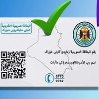 اضافة فرد • البطاقة التموينية • قرطاسية الموصل