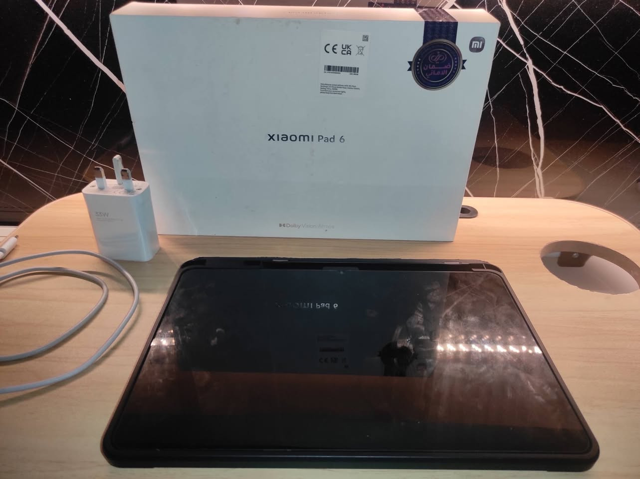 تابلت شاومي 6 نسخة 256 عالمية
جهاز نضيف جدا استخدام قليل 
----------------------------------
كامل الملحقات متوفرة
----------------------------------
شاحن اصلي 33W
----------------------------------
كفر للجهاز
----------------------------------
علبة الجهاز 
----------------------------------
ولاصقة حماية على الشاشة 
----------------------------------
السعر 340 بي مجال بسيط


**إذا كنت صاحب هذا الإعلان وتريد حذفه لأي سبب، رجاءا أرسل رسالة إلى الدعم الفني**