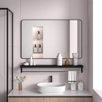 مرآة مع رف تصميم عصري  ابعاد المرآة 40*60 CM للحجز والاستفسار ارسل رسا...