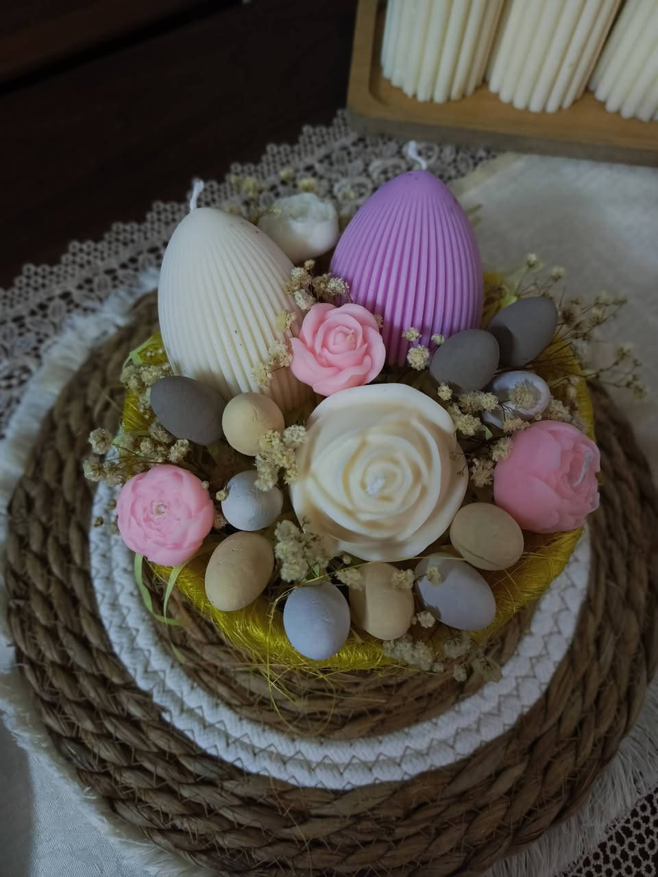 لان دائمآ اسويلكم ابداعات مميزه وتناسب ذوقكم ومناسباتكم توفرت سلة شموع بيض متوفر جميع الوان ومتوفر احجام السلات وحسب طلبكم للحجز قبل اسبوع😍🫶


**إذا كنت صاحب هذا الإعلان وتريد حذفه لأي سبب، رجاءا أرسل رسالة إلى الدعم الفني**