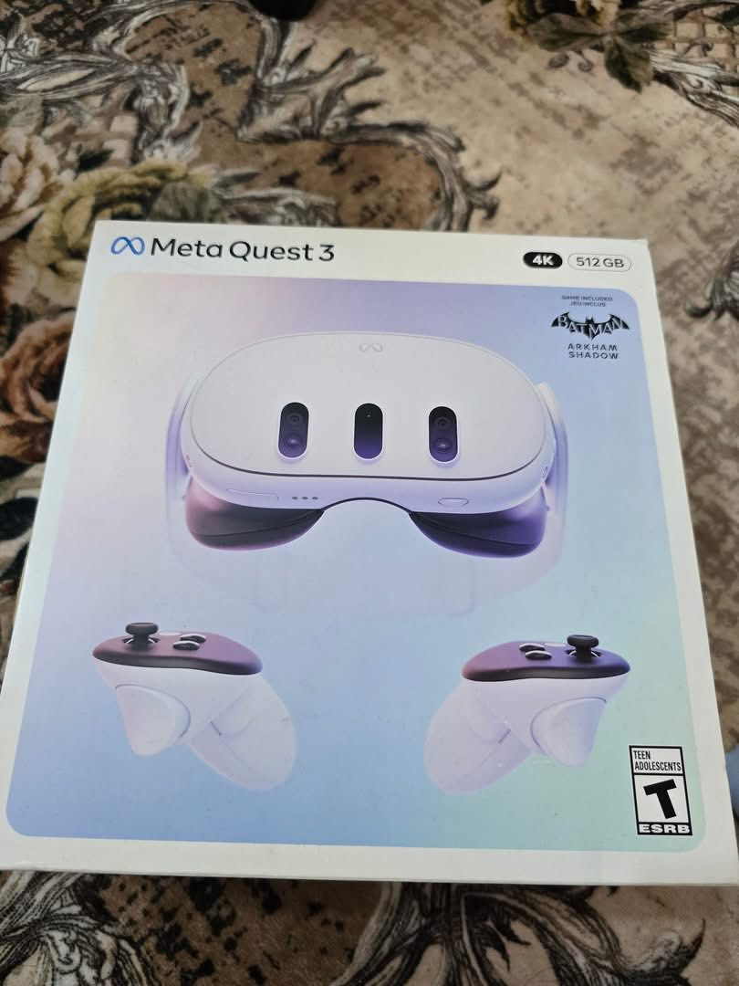 Meta Quest 3 للبيع
مستعمل قليل
نظيفة 100%
مساحة 512GB
وياها حامل على شكل جمجمة هدية
ستراب وباوربنك ماركة KIWI هدية
واير 5 أمتار للربط مع الحاسبة
وكفرات سيلكون هدية
كراتينهم موجودة وشاحن اصلي وستراب اصلي موجود وغير مستخدمات
سعر 670


**إذا كنت صاحب هذا الإعلان وتريد حذفه لأي سبب، رجاءا أرسل رسالة إلى الدعم الفني**