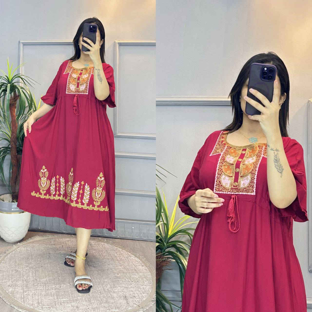 شلحة نسائية كشمير مطرز 
شرط الفحص مابتشيل بلغسل
القياسات 2xl. 3 xl. 4xl. 5xl
للطلب ع الخاص او واتس اب ***********
متوفر خدمة توصيل لكافة محافظات العراق 🚗 🚗
