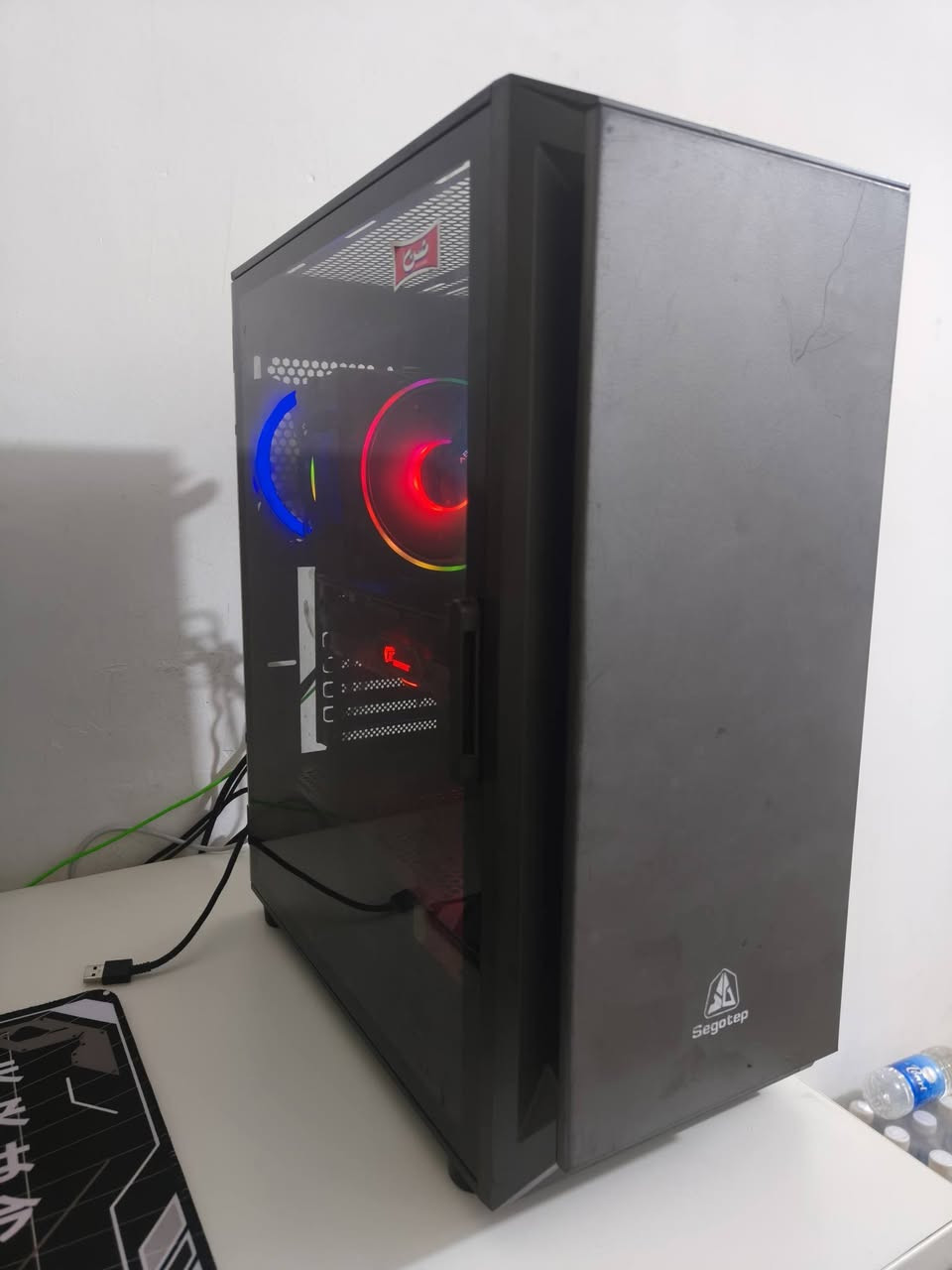 جمعة مباركة 💙 💚❤️
كيس فقط للبيع وسعر مناسب بالعافيه ع الي يخاذها ♥️
Ryzen 5 5600x
Ram TForce 16gb 3600 rgb
M.b Colorful B550M GAMING PRO
4 سلوتات رام ويدعم Argb
Cooler Abkocore هوائي مروحتين rgb
RTX 3070 Ti 8gb Colorful Igame ضخم Rgb
M.2 Micron 512gb gen 4
Hard wd 1tb blue
Psu Segotep 850w
Case Segotep mid touer 3 fan rgb

التجميعه كلش نظيفة ومضمونه من كل شي بدون كراتين سعرها قفل مليووون مكاني بغداد الحرية متوفر توصيل ***********
