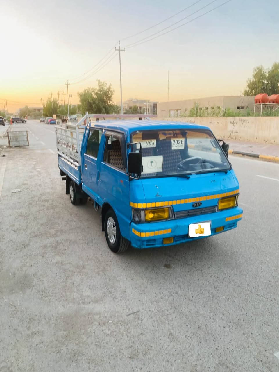 للبيع كيا   94  رقم بابل شرط التحويل كير محرك جديد محرك 2700  تخم تاير جديد حداديه جديده ورك جديد كهربايات شغاله  السعر 45.  بيها مجال مكان واسط رقم الهاتف ***********/***********
