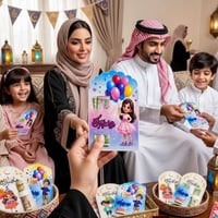 توزيعات العيد • حافظة العيدية • طبع الاسم