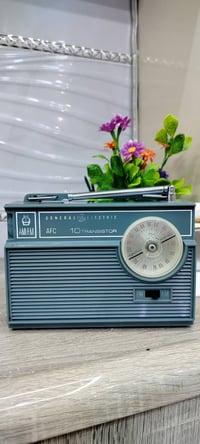 راديو ماكرة جنرال الكتريك  الصناعة امريكي 1963 موجتين fm am  نظافة عال...