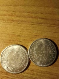 فضة • عملة فرنسية • ٥٠غرام