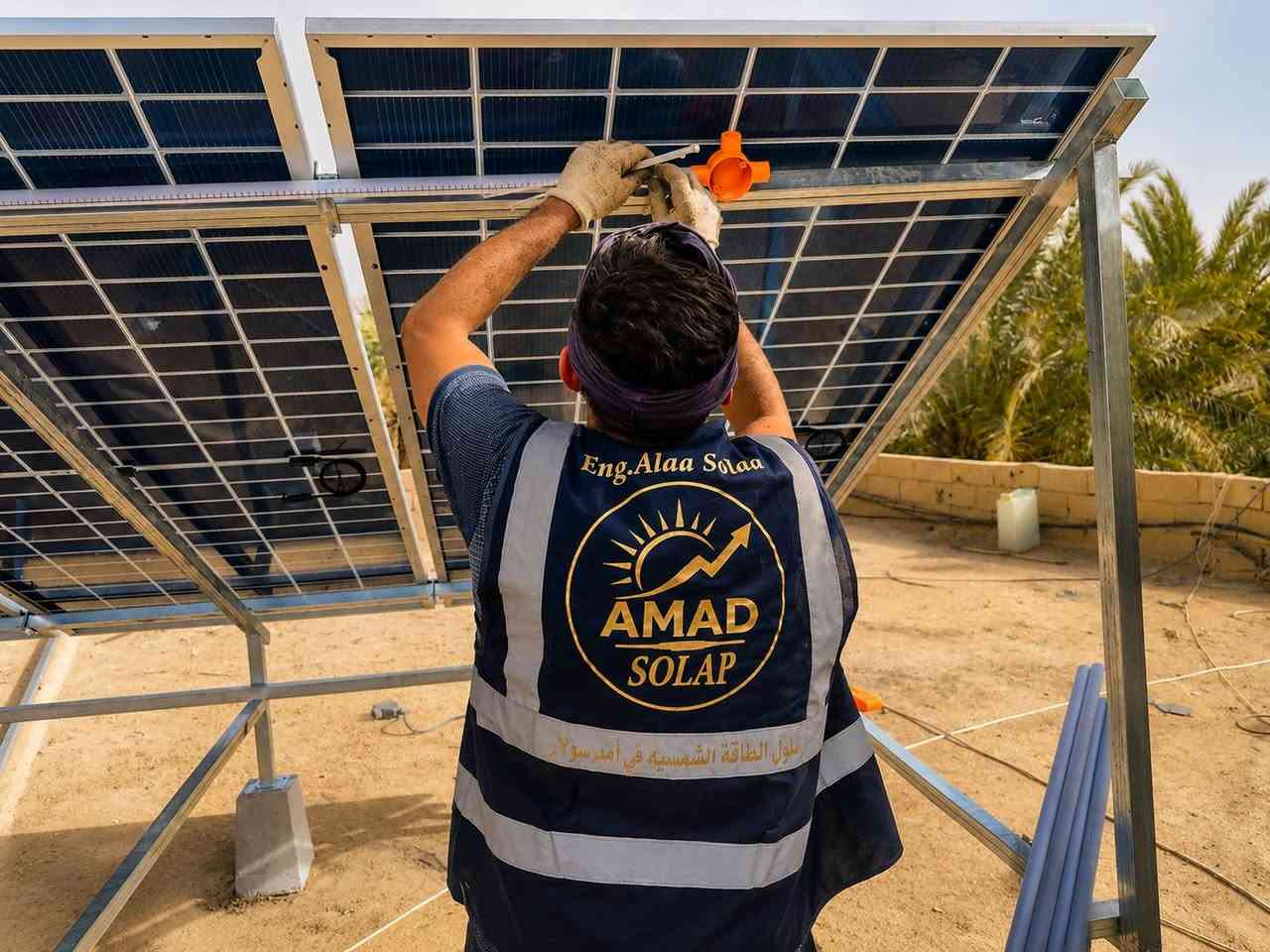 ☀️ شغل ميداني… مو مجرد حچي

من أول قاعدة حديد
لآخر لوح شمسي ⚡

فريق AMAD Solar يشتغل على تنفيذ المنظومات بأدق التفاصيل الهندسية 🔧📐
حتى نوفرلك:
✅ كهرباء مستقرة
✅ تشغيل مريح
✅ وتقليل كبير بالفاتورة

💡 لأن المنظومة الصح مو بس ألواح…
المنظومة الصح تبدأ من شغل مرتب وتنفيذ احترافي.

📲 للاستفسار والتركيب:
***********

