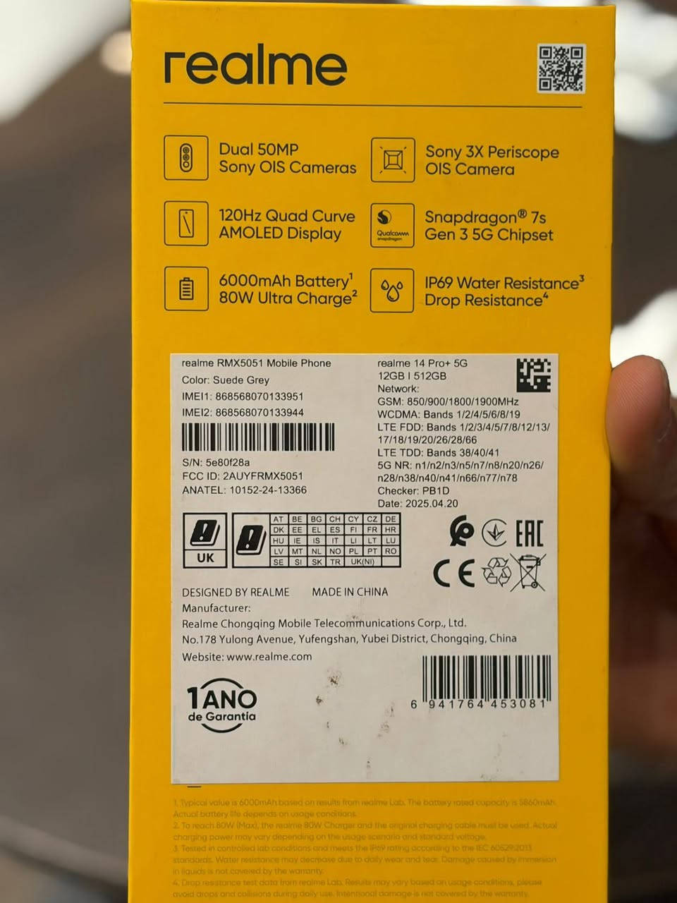 ريلمي 14 برو بلص ذاكره 512 والعشوائيات ١٢+١٤ جداً نظيف واستخدام قليل لون اسود سعره ٤٥٠


**إذا كنت صاحب هذا الإعلان وتريد حذفه لأي سبب، رجاءا أرسل رسالة إلى الدعم الفني**